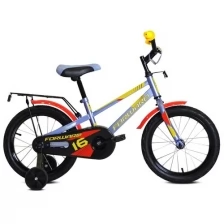 Велосипед детский Forward METEOR 16", 16" серый/желтый